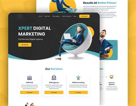 Designer reviewing website mockups